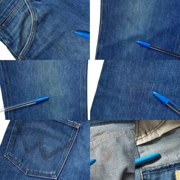 70s vintage highwaisted flare Wrangler jeans Ideal Zipper faded bootcut western. - Picture 5 of 6